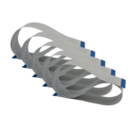 60Pin to 60Pin 0.5mm Pitch 500mm (19.625") Ribbon Cable Pack of 5